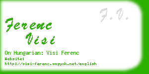 ferenc visi business card